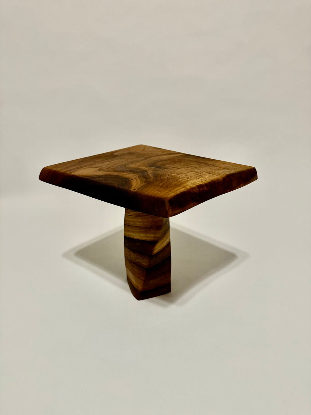 Walnut Pedestal Centerpiece