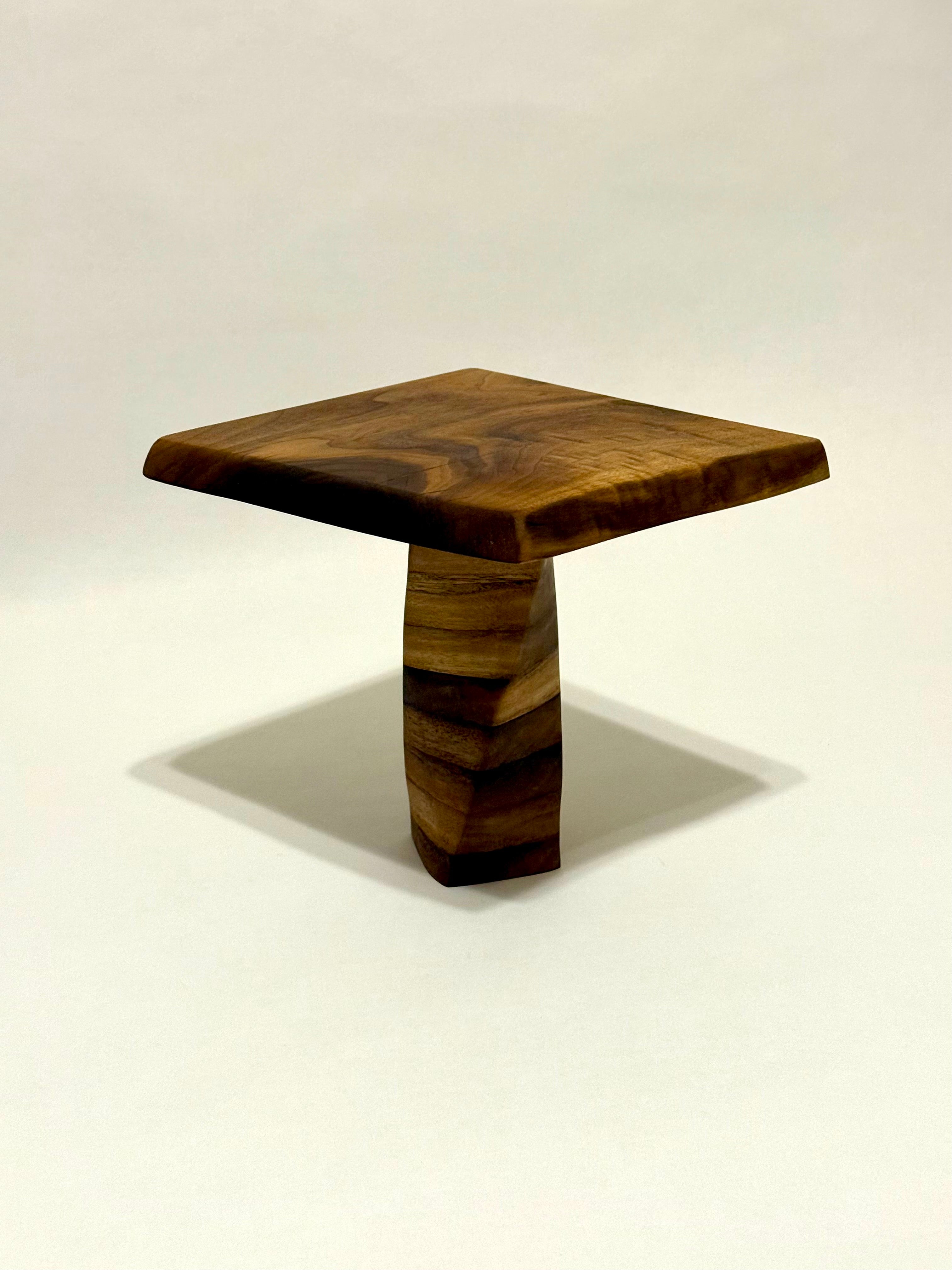 Walnut Pedestal Centerpiece