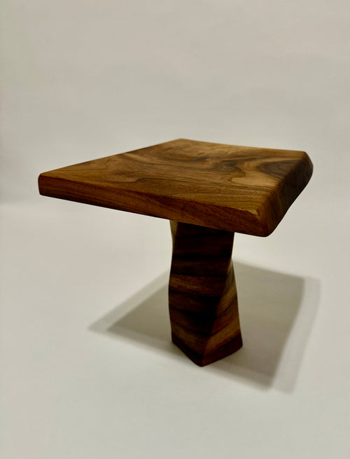 Walnut Pedestal Centerpiece